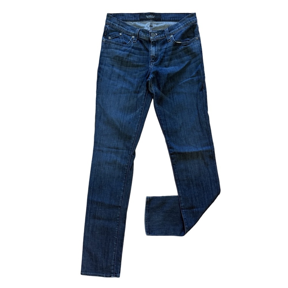 ROCK & REPUBLIC Berlin Skinny Jeans ✨ Studded R Low Rise Dark Wash 29x34